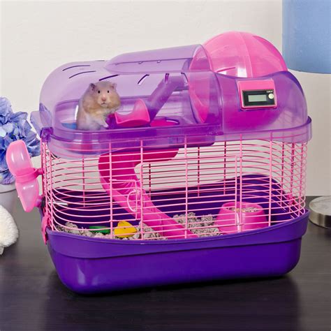 Hamster with cage - Sep 22, 2022 · Small Cage Size: 47.2" L X 19.7" W X 23.6" H. Weight: 25 pounds. Hamsters Cage Material: Solid Pine, HD Acrylic. Cage Color: Wood color. Creative Design: The roof and three sides of the hamster cage are made of HD transparent acrylic panels, which can observe small pets more clearly. Top slant door design, convenient for decorating hamster ... 